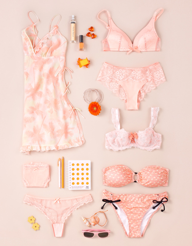 Chantelle - composition flat lay lingerie